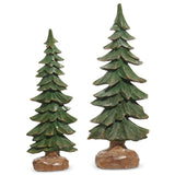 RAZ Imports RZ 4512218x Iced Carved Trees - 2 Sizes
