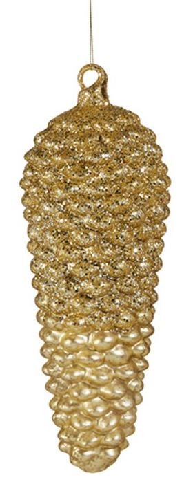 Raz Imports RZ 4524979 Gold Glitter Pinecone Ornament, 12in