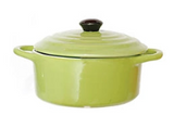 Creative Co-Op CCOP DE7145Axx Stoneware Mini Baker with Lid - 6 Colors