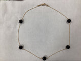 ENEWTON DESIGN ED N15ADSIG 15" CHOKER ADMIRE SIMPLICITY CHAIN GOLD - FACETED ONYX