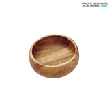 Pacific Merchants K0009 Acacia Wood Round Nut & Dipping Bowl 4"