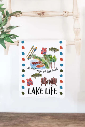 Happy by Rachel, Ilc HBR Lake Life Towel