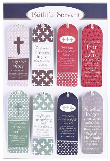 Dickson Gifts DG BKMTL-4xx Faithful Servant Bookmark - 8 Styles