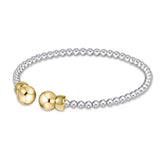 eNewton Design 26 BCLMXM3xx Classic Mixed Metal 3mm Bracelet - 4 Styles