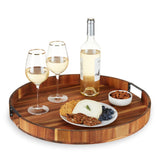 True Brands 26 11590 TWINE LIVING Acacia Wood Lazy Susan