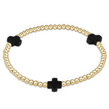eNewton Design 26 BEXSC3Gx Extends Signature Cross 3mm Gold Bracelet - 5 Styles