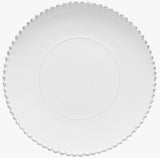 Casafina Stoneware CF PEP331-WHI Costa Nova "Pearl" Charger Plate / Platter, White