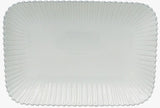 Casafina Stoneware CF PER403-WHI Costa Nova "Pearl" Large Rectangular Platter, White