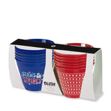 True Brands 26 11997 BLUSH Stars and Stripes Frosted Cups (Set of 12)
