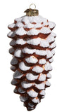 Raz Imports RZ 445531xx Eric Cortina Collection Snowy Pinecone Ornament - 2 Colors