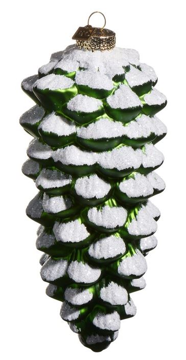 Raz Imports RZ 445531xx Eric Cortina Collection Snowy Pinecone Ornament - 2 Colors