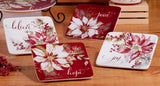 Certified International CI 36906x Winters Joy Canape Square Plate 6in - 4 Styles