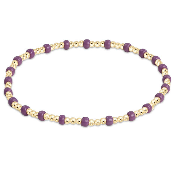 ENEWTON DESIGN ED BGDHOPGSINPUR GAMEDAY HOPE GOLD SINCERITY BRACELET - PURPLE