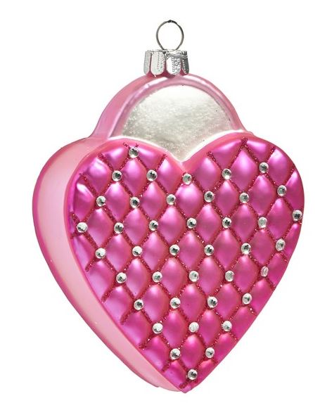 Raz Imports RZ 4452885 Quilted Pink Purse Ornament, 4in