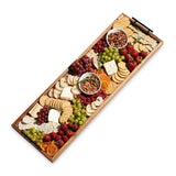 True Brands 26 11364 TWINE LIVING Acacia Wood Longboard Cheese Board with Metal Handle