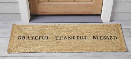 Mud Pie MP 41200079 Thankful Long Mat