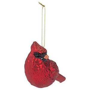Raz Imports RI 3824679 5.25" Red Cardinal Glass Christmas Tree Ornament