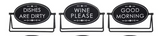 VIP Home & Garden VIP A6073xx Metal Double Sided Table Sign - 3 Styles