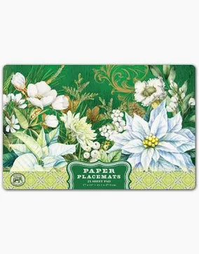 MICHEL DESIGN WORKS MDW 824395 WINTER BLOOMS PLACEMAT