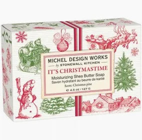 MICHEL DESIGN WORKS MDW 816396 IT'S CHRISTMASTIME 4.5 oz BOXED SOAP