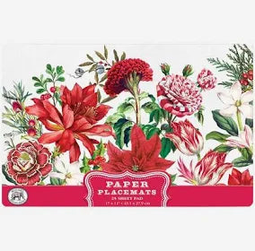 MICHEL DESIGN WORKS MDW 824361 CHRISTMAS BOUQUET PLACEMATS