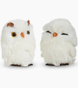 Raz Imports RI 4303455 3" White Owl Ornament - Assortment of 2 - Sold Separately