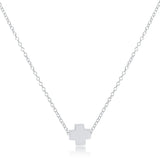 eNewton Design 26 N16SSSCxx 16" Necklace Sterling - Signature Cross - 7 Styles
