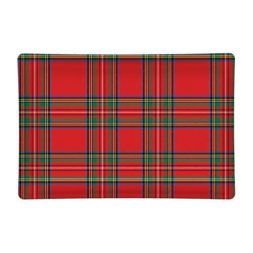 Michel Design Works MDW 818348 Tartan Rect Glass Soap Dish