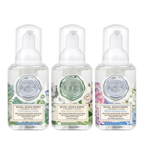 MICHEL DESIGN WORKS MDW 819068 BOTANICAL BLISS MINI FOAMING HAND SOAP COLLECTION
