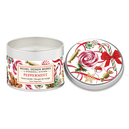 Michel Design Works MDW 849347 Peppermint Travel Candle