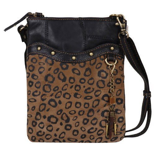 VAAN & CO VC VB19P544 SMALL BRISK CROSS BODY BAG VERTICAL CHEETAH