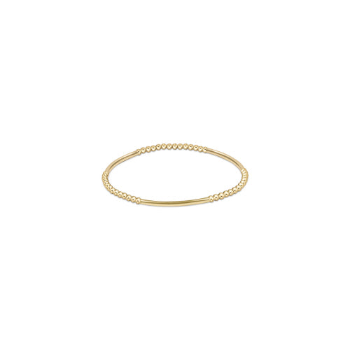 ENEWTON DESIGN ED BBBGP25G Bliss Bar Gold Pattern 2.5mm Bead Bracelet - Gold