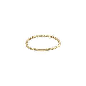 ENEWTON DESIGN ED BBBGP3G Bliss Bar Gold Pattern 3mm Bead Bracelet - Gold