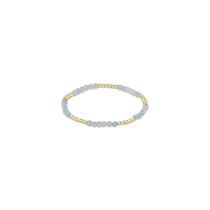 ENEWTON DESIGN ED BBLFP25AQ BLISSFUL PATTERN 2.5MM BEAD BRACELET - AQUAMARINE