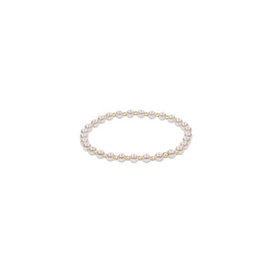 ENEWTON DESIGN ED BCLGRAPPE4 CLASSIC GRATEFUL PATTERN 4MM BEAD BRACELET - PEARL