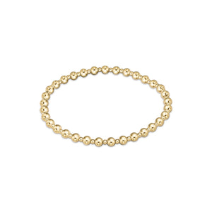 ENEWTON DESIGN ED BEXCLGRAPG4 EXTENDS CLASSIC GRATEFUL PATTERN 4MM BEAD BRACELET - GOLD