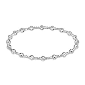 ENEWTON DESIGN ED BEXCLSINPSS4 EXTENDS - CLASSIC SINCERITY PATTERN 4MM BEAD BRACELET - STERLING