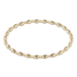 ENEWTON DESIGN ED BEXHARGRAPG25 EXTENDS - HARMONY GRATEFUL PATTERN 2.5MM BEAD BRACELET - GOLD