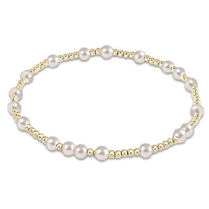 ENEWTON DESIGN ED BEXHOPUNWPE4 EXTENDS - HOPE UNWRITTEN 4MM BEAD BRACELET - PEARL