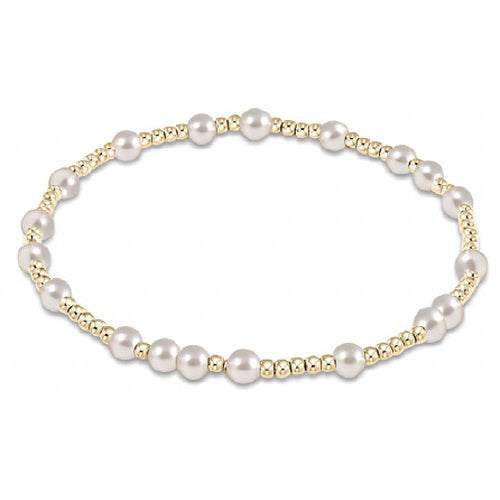 ENEWTON DESIGN ED BEXHOPUNWPE4 EXTENDS - HOPE UNWRITTEN 4MM BEAD BRACELET - PEARL