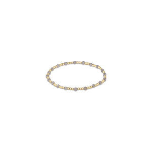 ENEWTON DESIGN ED BGEMGSINP3LAB GEMSTONE GOLD SINCERITY PATTERN 3MM BEAD BRACELET - LABRADORITE