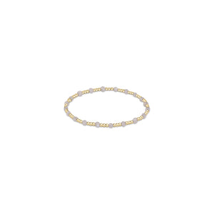 ENEWTON DESIGN ED BGEMGSINP3MO GEMSTONE GOLD SINCERITY PATTERN 3MM BEAD BRACELET - MOONSTONE