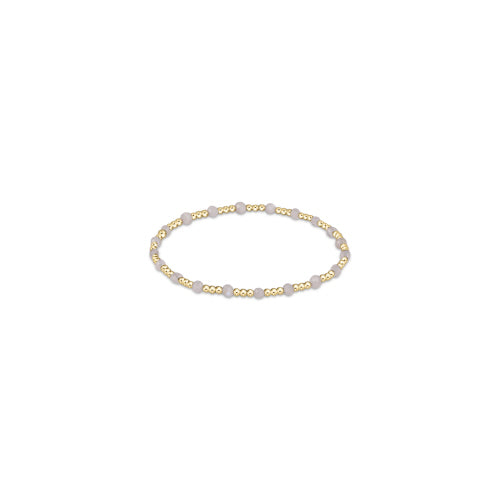 ENEWTON DESIGN ED BGEMGSINP3MO GEMSTONE GOLD SINCERITY PATTERN 3MM BEAD BRACELET - MOONSTONE