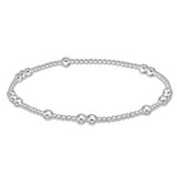 eNewton Design 26 BHOPUNWSSx Hope Unwritten Sterling Bracelet - 3 Sizes