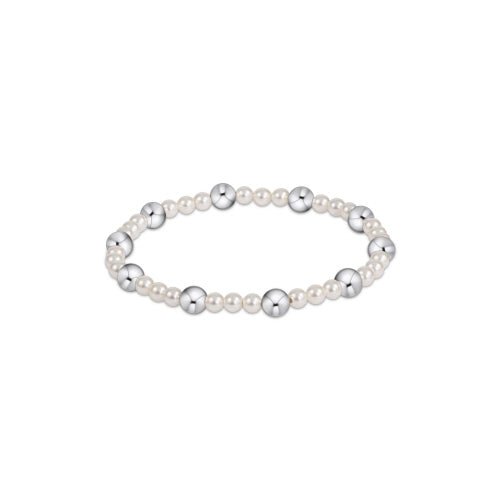 ENEWTON DESIGN ED BPESIN4SS6 PEARL SINCERITY PATTERN 4MM BEAD BRACELET - 6MM STERLING