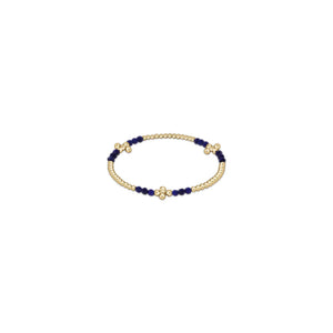 ENEWTON DESIGN ED BSCGBLP25LAP SIGNATURE CROSS GOLD BLISS PATTERN 2.5MM BEAD BRACELET - LAPIS