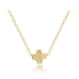 ENEWTON DESIGN ED EGN14GSCS EGIRL 14" NECKLACE GOLD - SIGNATURE CROSS SMALL