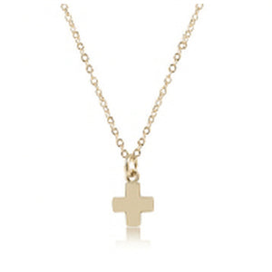 ENEWTON DESIGN ED EGN14GSCSMG EGIRL 14" NECKLACE GOLD - SIGNATURE CROSS SMALL GOLD CHARM