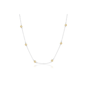 ENEWTON DESIGN ED N15SISSMXM4 15" CHOKER SIMPLICITY CHAIN STERLING MIXED METAL - CLASSIC 4MM GOLD