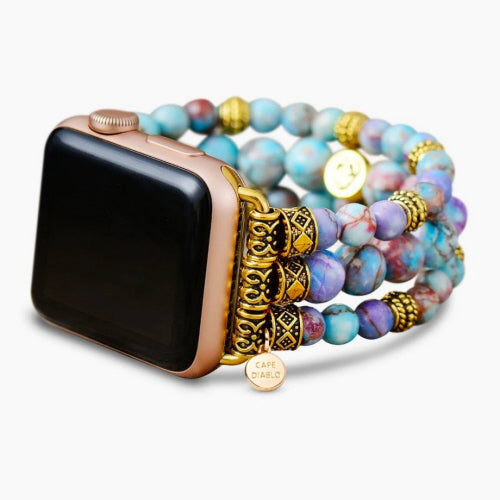 cape diablo CD AWSLPeace Peacheful Jasper Stretch Apple Watch Strap